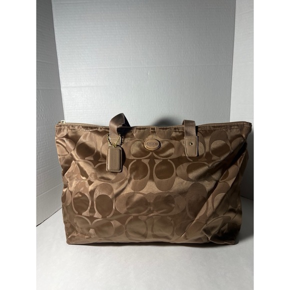 Coach Brown Signature Tote Bag - Picture 1 of 9